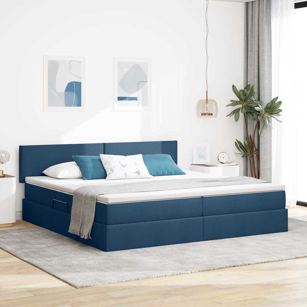 vidaXL Aufbewahrungsbett mit Matratze Taupe 90 x 190 cm Holzwerkstoff