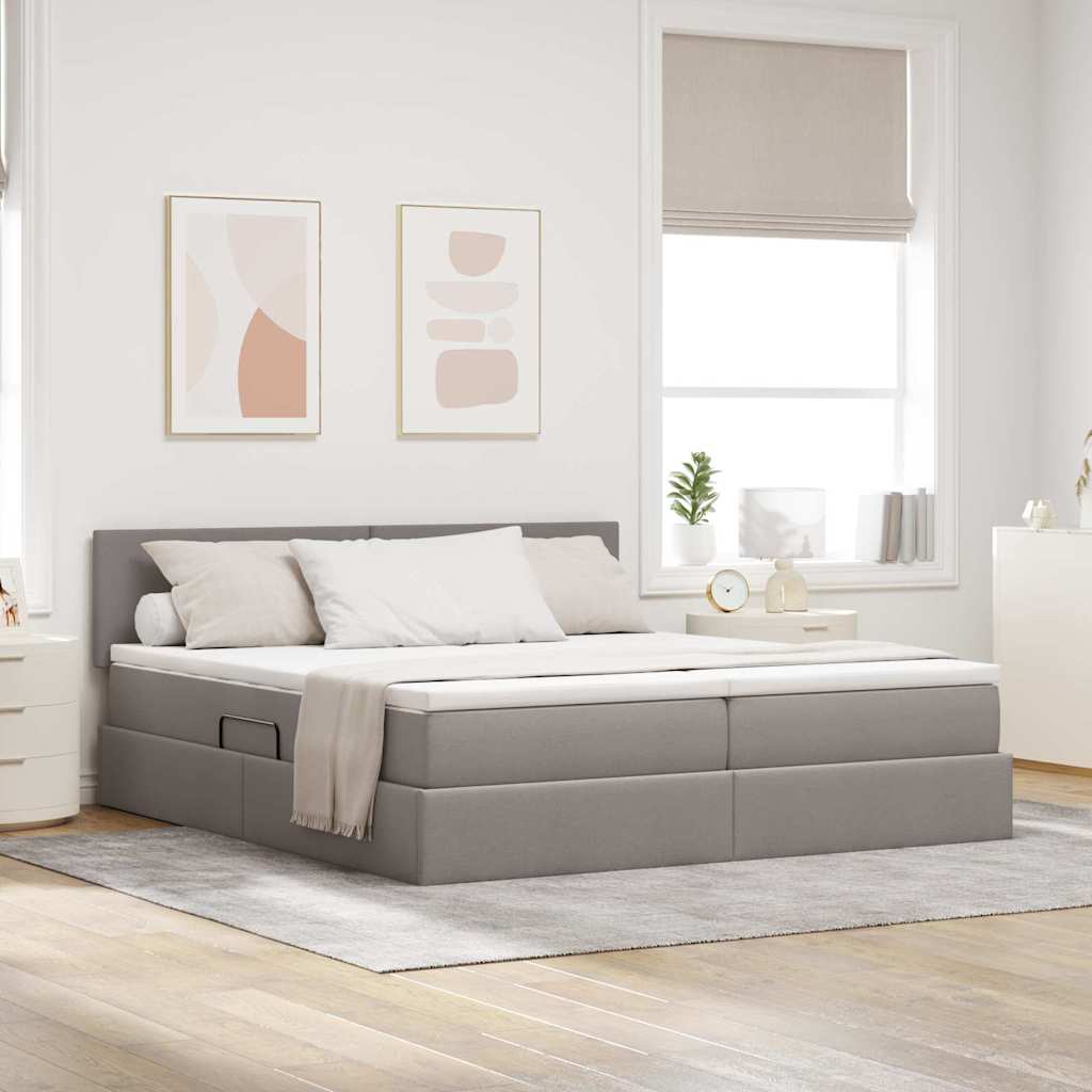 vidaXL Aufbewahrungsbett mit Matratze Schwarz 90 x 190 cm Kunstleder