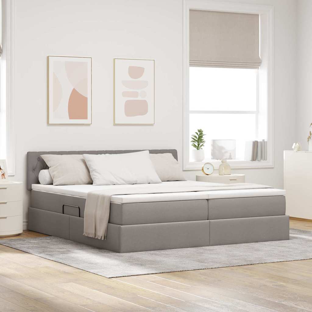 vidaXL Aufbewahrungsbett mit Matratze Schwarz 90 x 190 cm Kunstleder