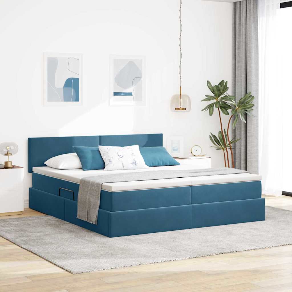vidaXL Aufbewahrungsbett mit Matratze Cappuccino 90 x 190 cm