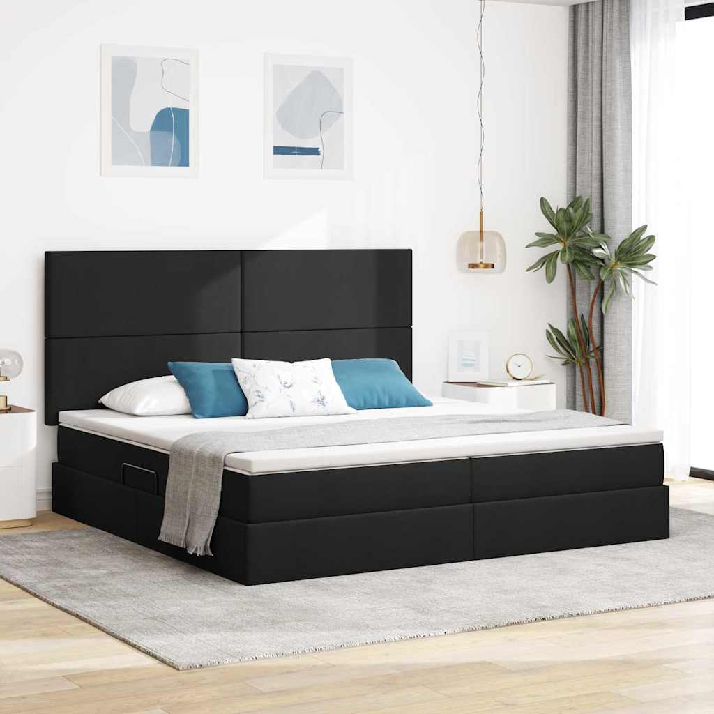 vidaXL Aufbewahrungsbett mit Matratze Hellgrau 90 x 190 cm Polyester