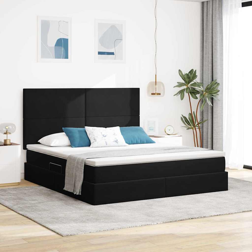 vidaXL Aufbewahrungsbett mit Matratze Hellgrau 90 x 190 cm Samt