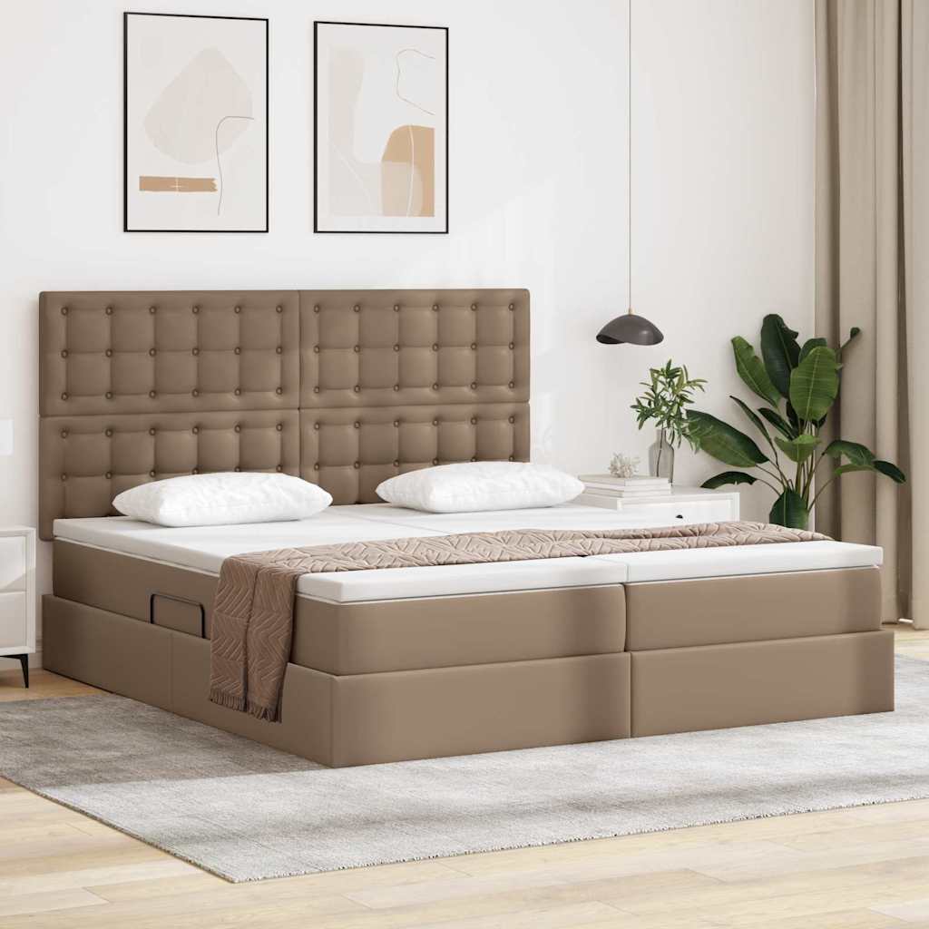 vidaXL Aufbewahrungsbett mit Matratze Dunkelgrau 100 x 200 cm