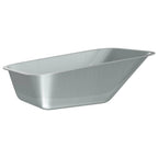 vidaXL Ersatzschaufel für Schubkarre Silber 88 x 60 x 32 cm Stahl