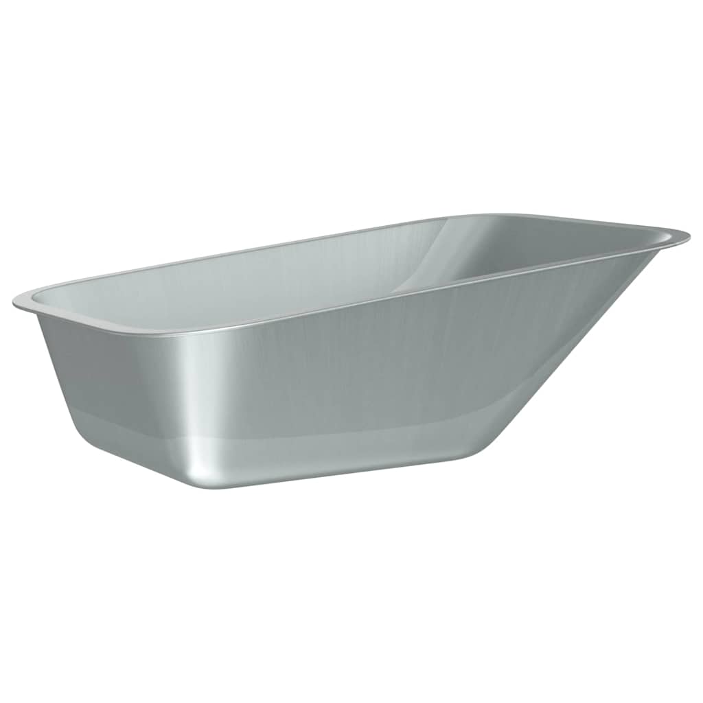 vidaXL Ersatzschaufel für Schubkarre Silber 88 x 60 x 32 cm Stahl