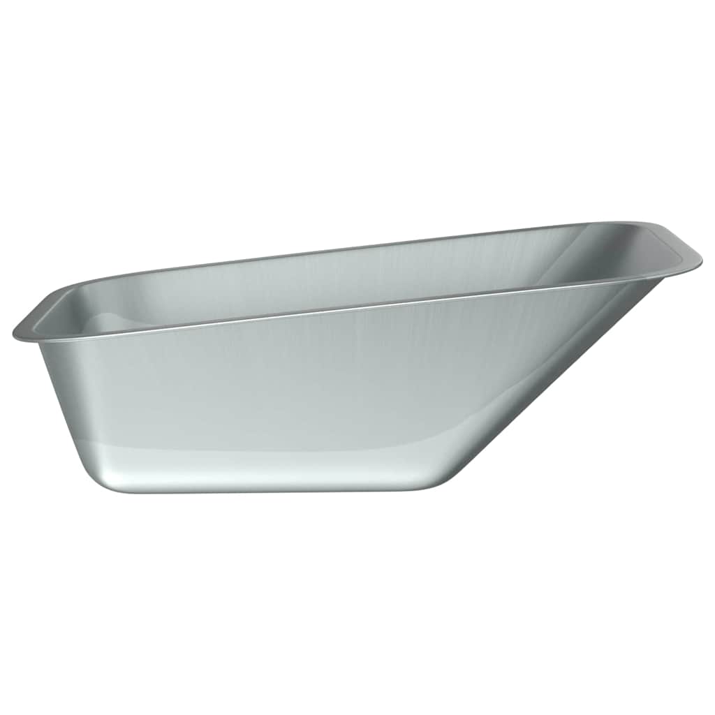 vidaXL Ersatzschaufel für Schubkarre Silber 88 x 60 x 32 cm Stahl