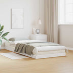 vidaXL Bodenbettrahmen Weiß 80 x 210 cm Massives Kiefernholz