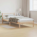 vidaXL Bettrahmen Braun 215,5 x 85,5 x 69,5 cm Massivholz Kiefer