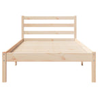 vidaXL Bettrahmen Braun 215,5 x 85,5 x 69,5 cm Massivholz Kiefer