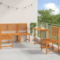 vidaXL Gartenbänke Set 4 pcs Braun Akazie Massivholz