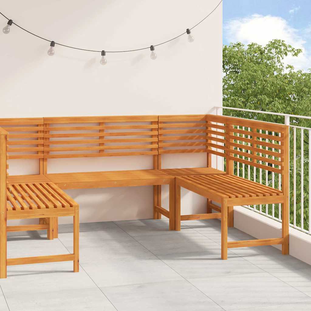 vidaXL Gartenbänke Set 5 pcs Braun Massivholz Akazie