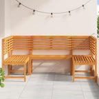vidaXL Gartenbänke Set 5 pcs Braun Massivholz Akazie