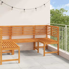 vidaXL Gartenbänke Set 3 pcs Braun Massivholz Akazie