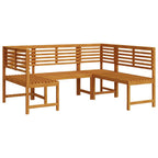vidaXL Gartenbänke Set 3 pcs Braun Massivholz Akazie