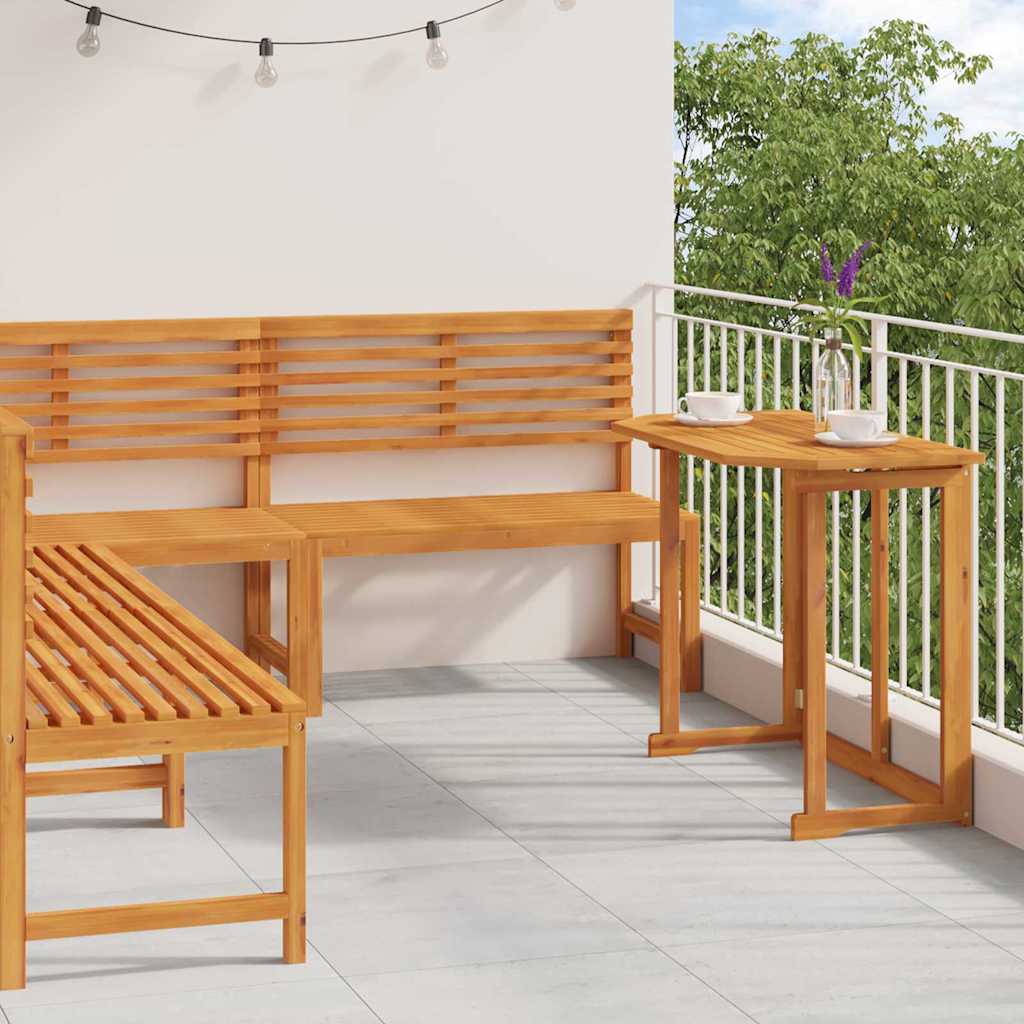 vidaXL Gartenbänke Set 4 pcs Braun Massivholz Akazie