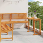 vidaXL Gartenbänke Set 4 pcs Braun Massivholz Akazie