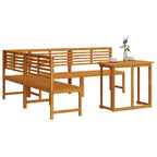 vidaXL Gartenbänke Set 4 pcs Braun Massivholz Akazie