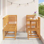 vidaXL Garten Bistro Set 6 pcs Braun Massivholz Akazie