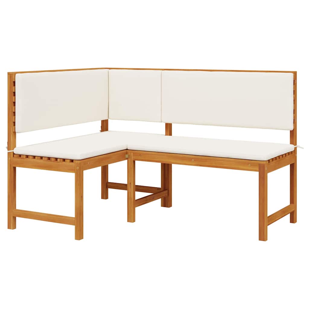 vidaXL Gartenbänke Set 2 pcs Braun Massivholz Akazie