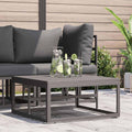 vidaXL Gartenmöbel Schwarz 70 x 70 x 32 cm Metall
