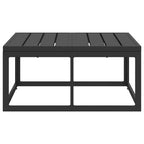vidaXL Gartenmöbel Schwarz 70 x 70 x 32 cm Metall