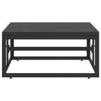 vidaXL Gartenmöbel Schwarz 70 x 70 x 32 cm Metall