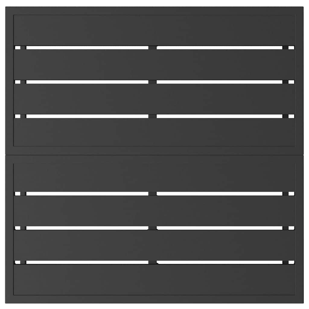 vidaXL Gartenmöbel Schwarz 70 x 70 x 32 cm Metall