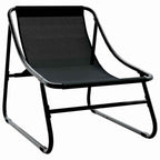 vidaXL gartenmöbel mit Kissen 2 pcs Schwarz 60,5 x 81 x 71 cm