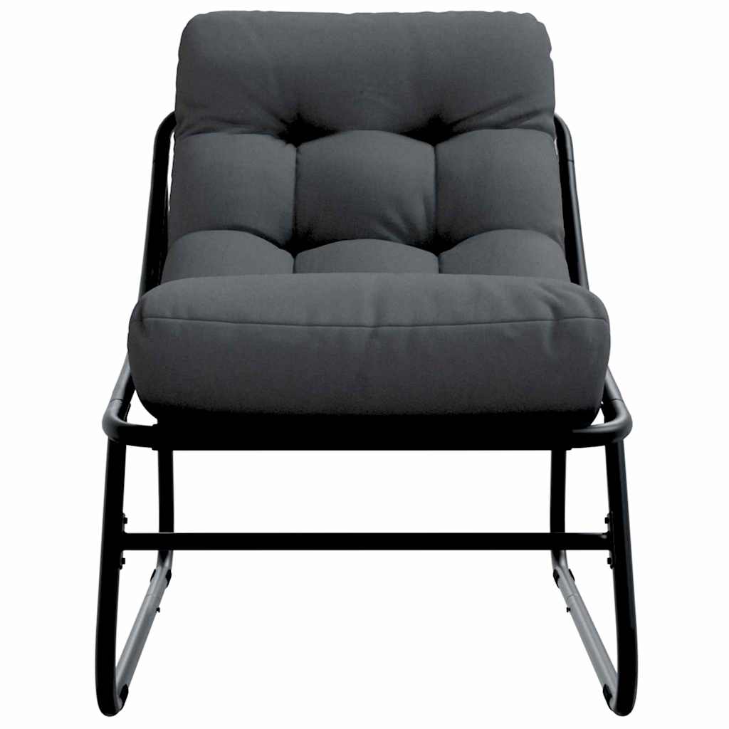 vidaXL gartenmöbel mit Kissen 2 pcs Schwarz 60,5 x 81 x 71 cm