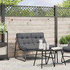 vidaXL gartenmöbel Schwarz 110 x 81 x 71 cm Pulverbeschichteter Stahl