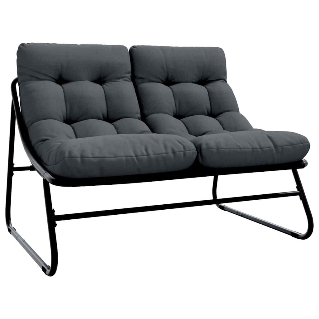 vidaXL gartenmöbel Schwarz 110 x 81 x 71 cm Pulverbeschichteter Stahl