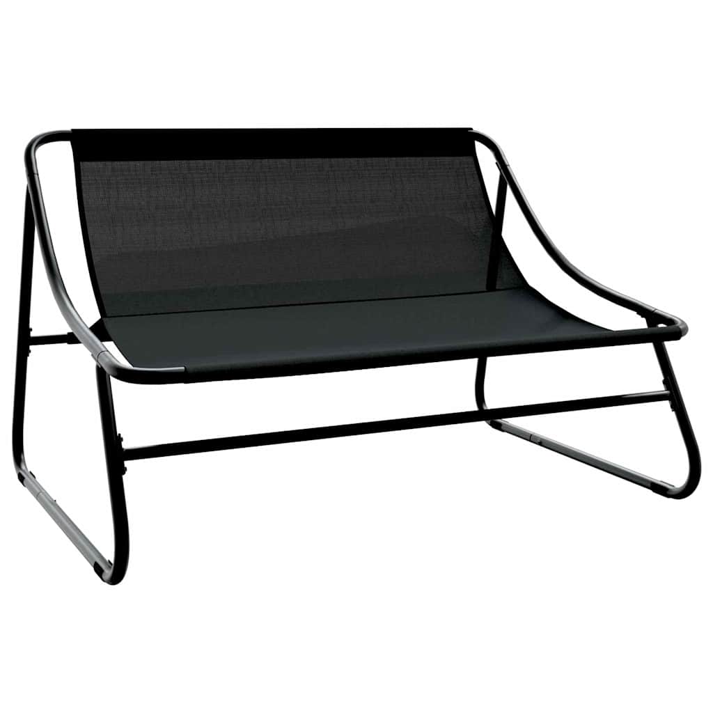 vidaXL gartenmöbel Schwarz 110 x 81 x 71 cm Pulverbeschichteter Stahl