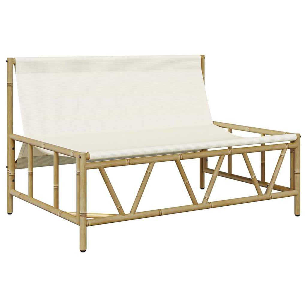 vidaXL Outdoor-Sitzplätze mit Kissen Hellgrau 110 x 74,5 x 71 cm Stahl
