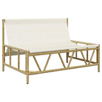 vidaXL Outdoor-Sitzplätze mit Kissen Hellgrau 110 x 74,5 x 71 cm Stahl