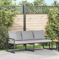 vidaXL gartenmöbel mit Kissen Hellgrau 180 x 72,5 x 71 cm Polyester