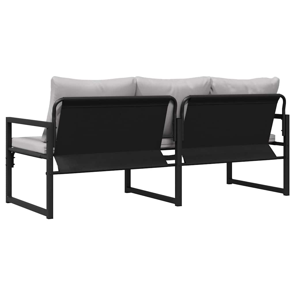 vidaXL gartenmöbel mit Kissen Hellgrau 180 x 72,5 x 71 cm Polyester