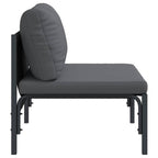 vidaXL Gartenmöbel mit Kissen Anthrazit 80 x 80 x 71 cm Stahl