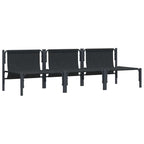 vidaXL Gartenmöbel mit Kissen 3 Stück Anthrazit 80 x 80 x 71 cm Stahl
