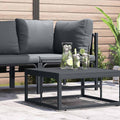vidaXL Gartenmöbel Anthrazit 70 x 70,5 x 32 cm Stahl