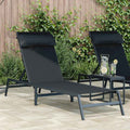 vidaXL Sonnenliege Schwarz und Anthrazit 197 x 54 x 86 cm Stahl