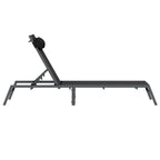 vidaXL Sonnenliege Schwarz und Anthrazit 197 x 54 x 86 cm Stahl