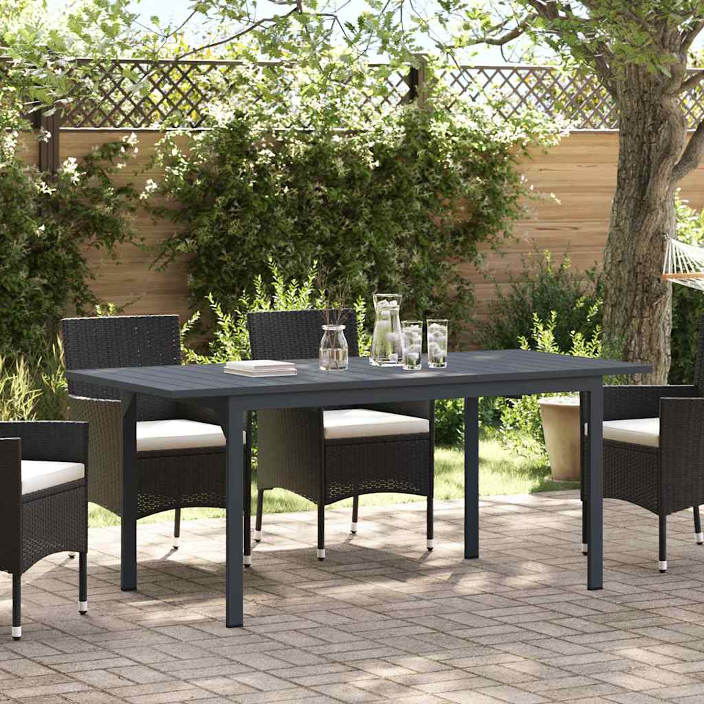 vidaXL Terrassentisch Anthrazit 180 x 80 x 74 cm