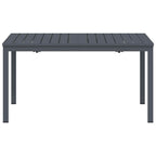 vidaXL Terrassentisch Anthrazit 180 x 80 x 74 cm