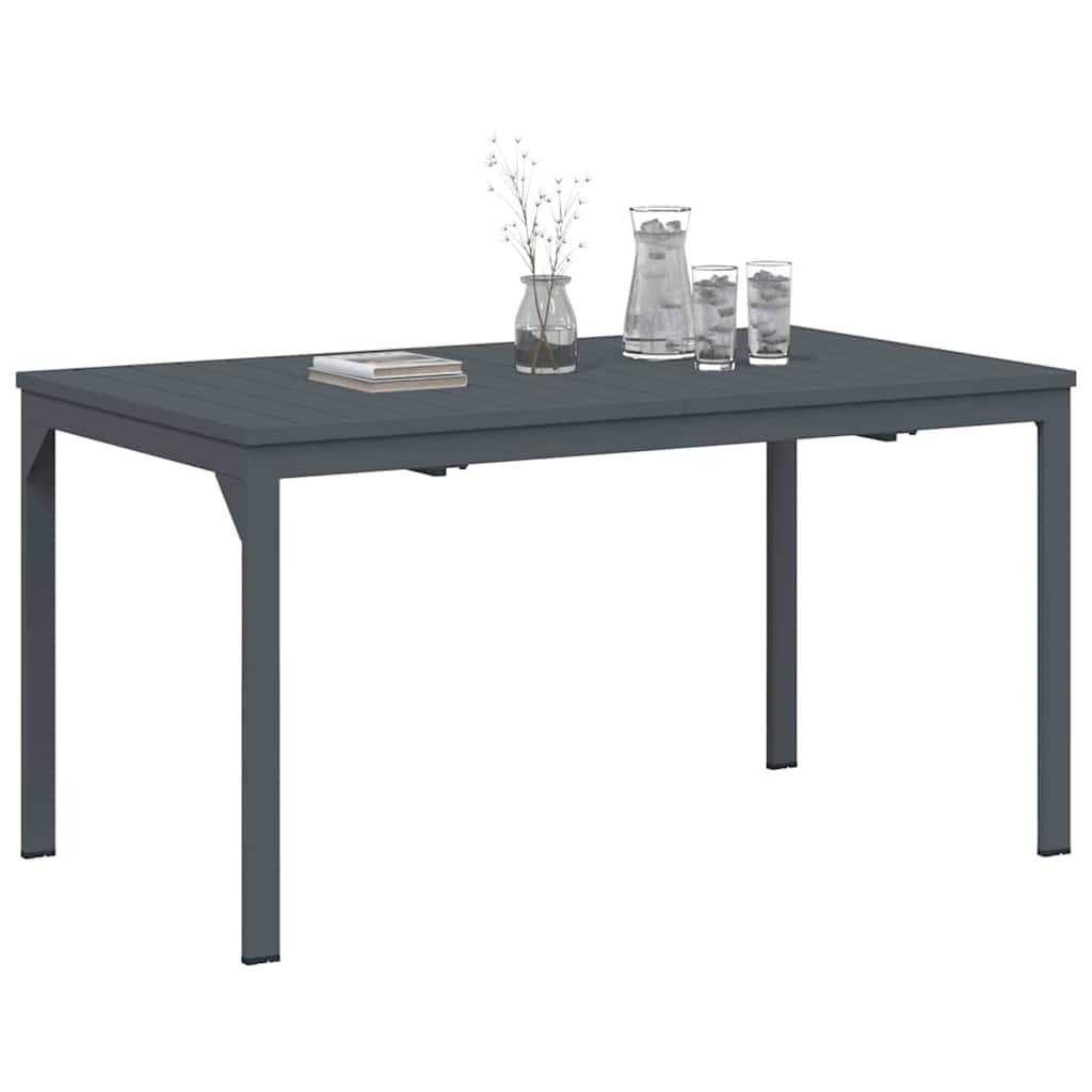 vidaXL Terrassentisch Anthrazit 180 x 80 x 74 cm