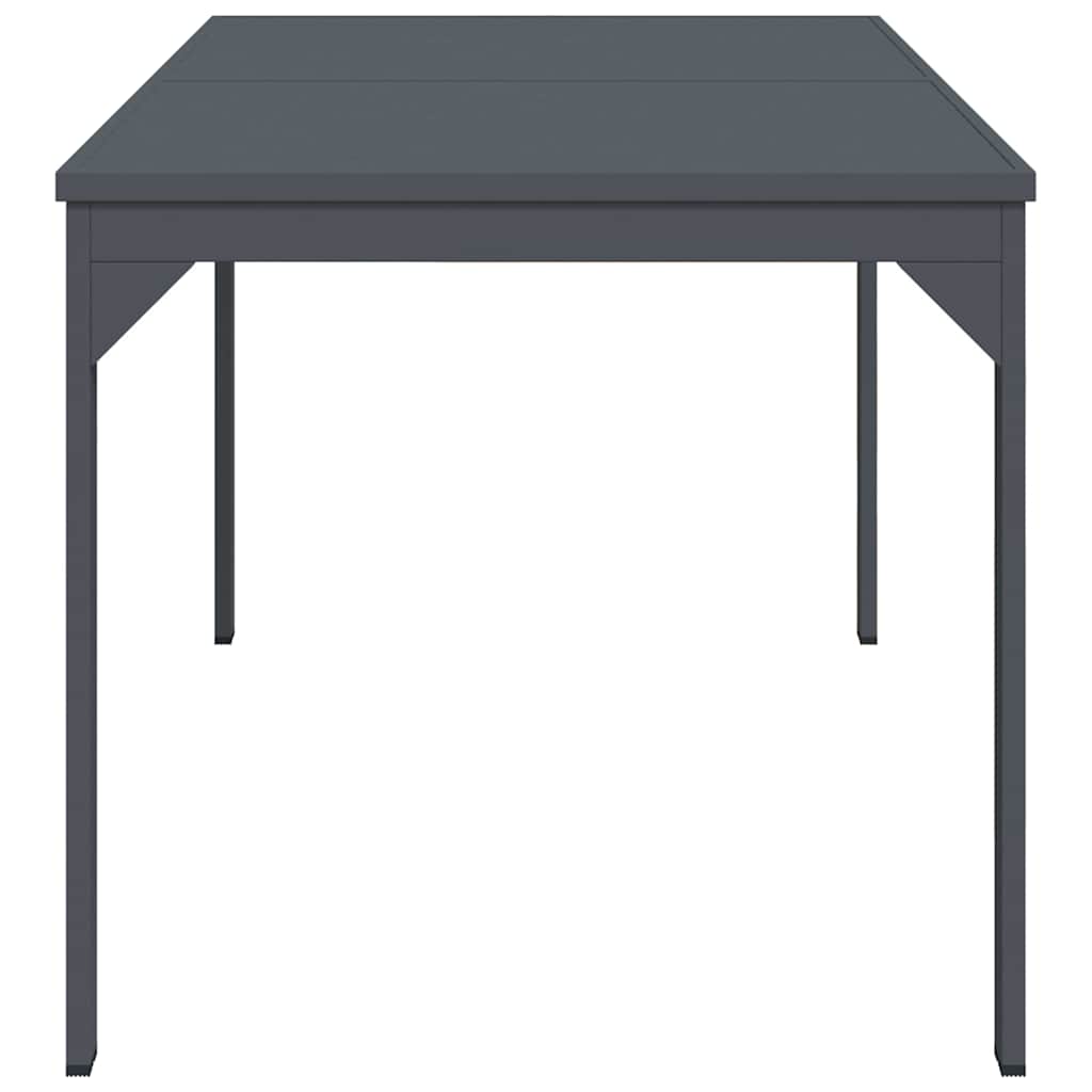 vidaXL Terrassentisch Anthrazit 180 x 80 x 74 cm