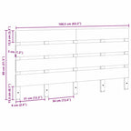 vidaXL Kopfteil Wachsbraun 160,5 x 3 x 80 cm Massives Kiefernholz