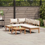 vidaXL Gartensofa-set 4 pcs Braun und Creme