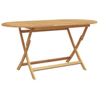 vidaXL Garten Essgruppe 7 pcs Braun Massivholz Teak