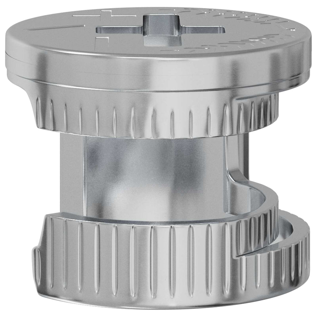 vidaXL Zapfenschloss-Muttern 12 pcs Silber 12 x 10 mm Metall