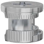 vidaXL Zapfenschloss-Muttern 12 pcs Silber 12 x 10 mm Metall